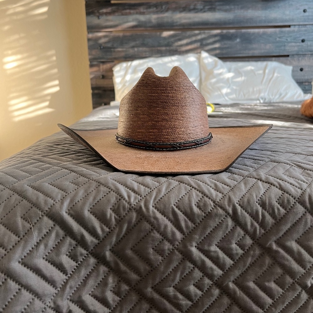 NWOT Justin Straw Cowboy Hat size 7 3/4
